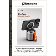 Marivento Özel Üretim Ofis Gereci Seyahat Eşyası Taşınabilir Set Magsafe Uyumlu Manyetik Bluetooth Hoparlör