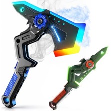 Oyuncak Işın Baltası ,led Işıklı Rgb,buhar Atan ,dahili Şarjlı ,ses ve Işık Efektli ,darbe Sensörlü ,2 Farklı Modlu Kılıç ve Balta Modlu ,35 cm