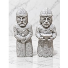Belirtilmemiş Balbal 2' Li Set - 12 Cm- Türk Mitoloji Serisi -