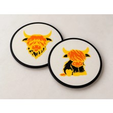 Belirtilmemiş Yakışıklı Sığır - Bardak Altlığı- 2' Li Set