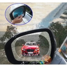 Herovia Yan Ayna Yağmur Kaydırıcı Film (Çift),yan Ayna Yağmur Kaydırıcı Film, 2'li Paket Nano Dikiz Aynası Su ve Buğu Itici Şeffaf Koruyucu Etiket, Universal Oto Aksesuar,