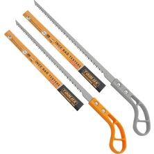 aklow akyoleticaret Ince Bağ Testeresi 350 Mm, Paslanmaz Çelik El Testeresi, Iki Yönden Bilenmiş Keskin Dişli, Hızlı Kesim, Ağaç Dal Budama ve Bahçe Işleri Için Manuel Testere, IBT022