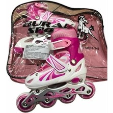 aklow akyoleticaret Çocuk Pateni, Pembe, 31-34 Beden, Unisex
