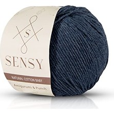 aklow akyoleticaret Premium Amigurumi Ipi Punch (Panç) Baby Soft Cotton 50 gr Örgü Ip (Indigo)
