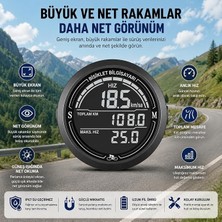 Ahes Bisiklet Bilgisayarı Km Saati Hız ve Mesafe Ölçer Su Geçirmez Ledli LCD Ekranlı Kablolu