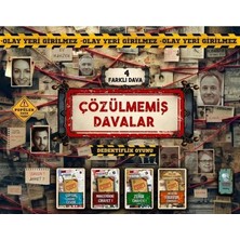 Molfy Kutu Oyunları Molfy Çözülmemiş Davalar Dedektiflik Oyunu 4 Farklı Dava Kutulu Set : 1