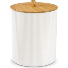 Myg Plus Bambu Kapaklı 7 Litre Çöp Kovası, Modern ve Kolay Temizlenebilir