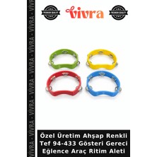 Özel Üretim Ahşap Renkli Tef 94-433 Gösteri Gereci Eğlence Araç Ritim Aleti