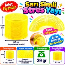 Ecotrend Sarı Simli Stres Yayı (Adet Fiyatıdır) ECO123