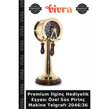 Premium Ilginç Hediyelik Eşyası Özel Süs Pirinç Makine Telgrafı 2046/36