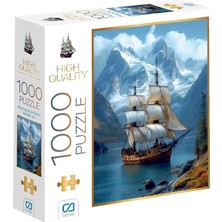 Ca Games Manzara ve Gemi 1000 Parça 2,2mm Kalınlık 48X68CM Profesyonel Hobi Puzzle Yapboz Serisi