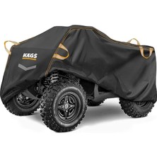 Haegs Atv Brandası, Atv Koruma Kılıfı, Örtüsü Su Geçirmez Dış Mekan Ağır Hizmet Tipi, 4 Mevsim (L-200-95-105CM) - Siyah
