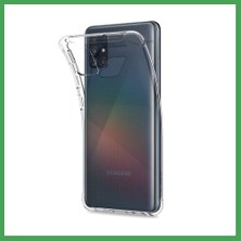 Liyanos Samsung Galaxy A51 Uyumlu Kılıf Lüx Şeffaf Silikon LYN00001