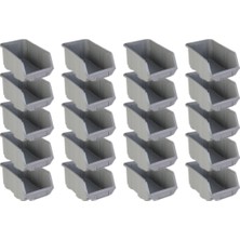 Sembol Plastik Avadanlık A200 Gri 128 x 219 x 112 mm 20'li Koli İçin Pratik Depolama