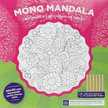 TeknoKapsül Cosmosart Mandala Ahşap Sepette Çiçek