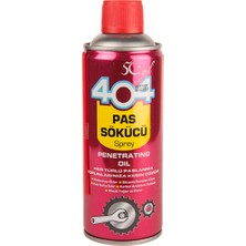 404 Pas Sökücü Sprey 400 ml Tüm Yüzeylerde Kullanım İçin Etkili Sıvı Formda Hızlı Nüfuz