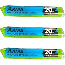 Bomii Arma Naylon Tadilat Boya Koruyucu Örtü Poşet Folyo - 4x5 Metre - 20 M2-3 Paket