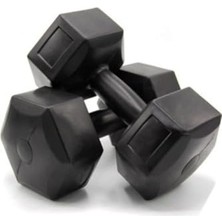 Bomii 5 kg Siyah Dambıl Seti 5 kg x 2 Adet Toplam 10 kg Ağırlık Seti, 1/10TT