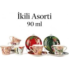 Bomii La Maison Butik Porselen Kahve Fincan Seti 2'li 90CC
