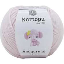Bomii Kartopu Amigurumi Oyuncak Punch Panç Örgü Ipi (K699 Toz Pembe)
