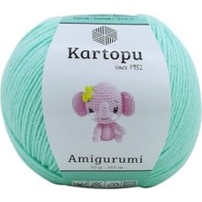 Bomii Kartopu Amigurumi Oyuncak Punch Panç Örgü Ipi (K507 Su Yeşili)