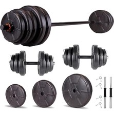 Bomii Ecgspor Hero Serisi 95 kg Dambıl Seti ve Halter Seti Ağırlık Fitness Seti