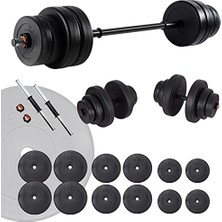 Bomii Ecgspor 75 kg Halter Seti ve Dambıl Seti Ağırlık Fitness Seti