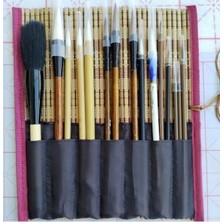 Bomii Çini Tahrir, Seramik Boyama, Çini Boyama, Vazo, Sırlama, Resim, Hasır Fırçalık, Brush Yazı-18 Parça