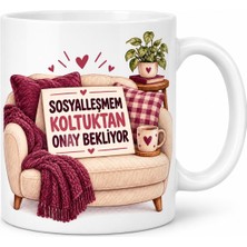 Salmore Koltuk Rezervi Tasarımlı Porselen Kupa - Model 1210 Bty