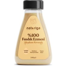 Bomii NATURIGA%100 Fındık Ezmesi, Şekersiz ve Katkısız, Sıkılabilir Şişe, Vegan, Glutensiz, 240 G