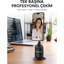 Bomii Canlı Yayın ve Video Çekimleri Için Otomatik Yüz Takipli Masaüstü Gimbal Yeni Nesil