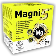 Trendexa Magnezyum 5 Etkili Form 3 Aylık 90 Kapsül B6 D3 Vitamini Magni5 Bisglisinat Malat Taurat Sitrat Oksit