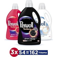 Trendexa Hassas Bakım Sıvı Çamaşır Deterjanı 3 x 3l (162 Yikama) Renkli Siyah Beyaz