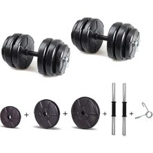 Trendexa Ecgspor 36 kg (2x 18KG) Dambıl Seti Siyah