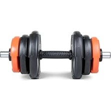 Trendexa Spor 18 kg (1x 18KG) Dambıl Seti Turuncu Siyah
