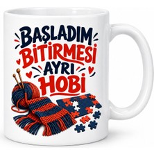 Gees Global Yarım Iş Koleksiyonu Tasarımlı Porselen Kupa - Model 1212