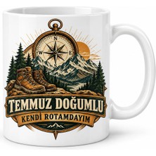 Gees Global Temmuz Beyefendi Rotası Tasarımlı Porselen Kupa - Model 1254