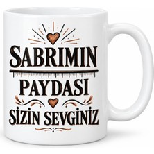 Gees Global Matematik Molasının Payı Tasarımlı Porselen Kupa - Model 1222