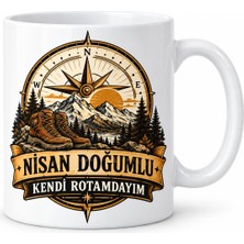 Gees Global Nisan Beyefendi Rotası Tasarımlı Porselen Kupa - Model 1251