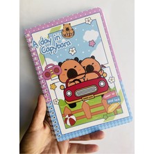 Syn Shop Capybara Kapibara Defter Spiralli Çizgili