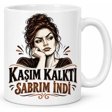 Soi Home Fazla Mesai Kaşı Tasarımlı Porselen Kupa - Model 1208 Soı