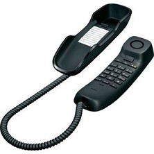 Gigaset Siyah DA210 Duvar Tipi Telefon Esnek Kablo ile Hızlı Arama Özellikleri
