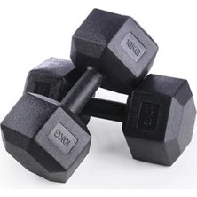 Mey İthalat 10 kg x 2 Adet 20 kg Dambıl Seti, Dumbell Set Dumbell 2X10 kg Karışık Tek Ebat