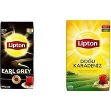 Mey İthalat Lipton Earl Grey Dökme Bergamot Aromalı Siyah Çay Özel Seri 500 G ve Lipton Doğu Karadeniz Dökme Çay, 1000 G