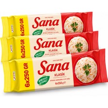 Sana Paket Margarin Klasik 6X250 gr x 3 Adet