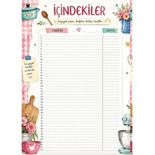 Bebek ve Uyku Yayınları Stickerlı Yemek Tarif Defteri, 50+ Sticker, Mutfak Hediyesi