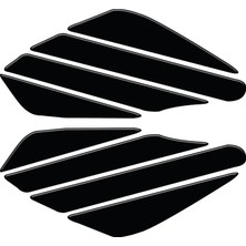 Belirtilmemiş Stripe Black Siyah Depo Yan Pad Universal