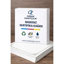 Belirtilmemiş Kalın Beyaz A4 Kağıdı 180 Gram 100 Adet Sertifika, Belge ve Diğer Amaçlar Için