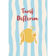 Bebek ve Uyku Yayınları Stickerlı Yemek Tarif Defteri, 50+ Sticker, Mutfak Hediyesi