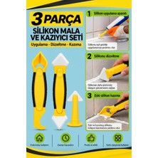 Sungur's Store 3 Parça Fayans Derz ve Silikon Kazıyıcı Temizleme Aparatı Mala Seti
